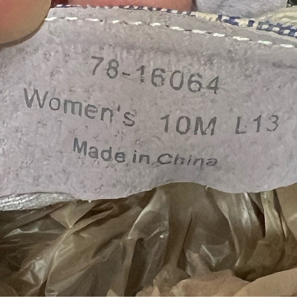 Johnston & Murphy Denim Ikat Espadrille Flats 10M - Picture 7 of 8